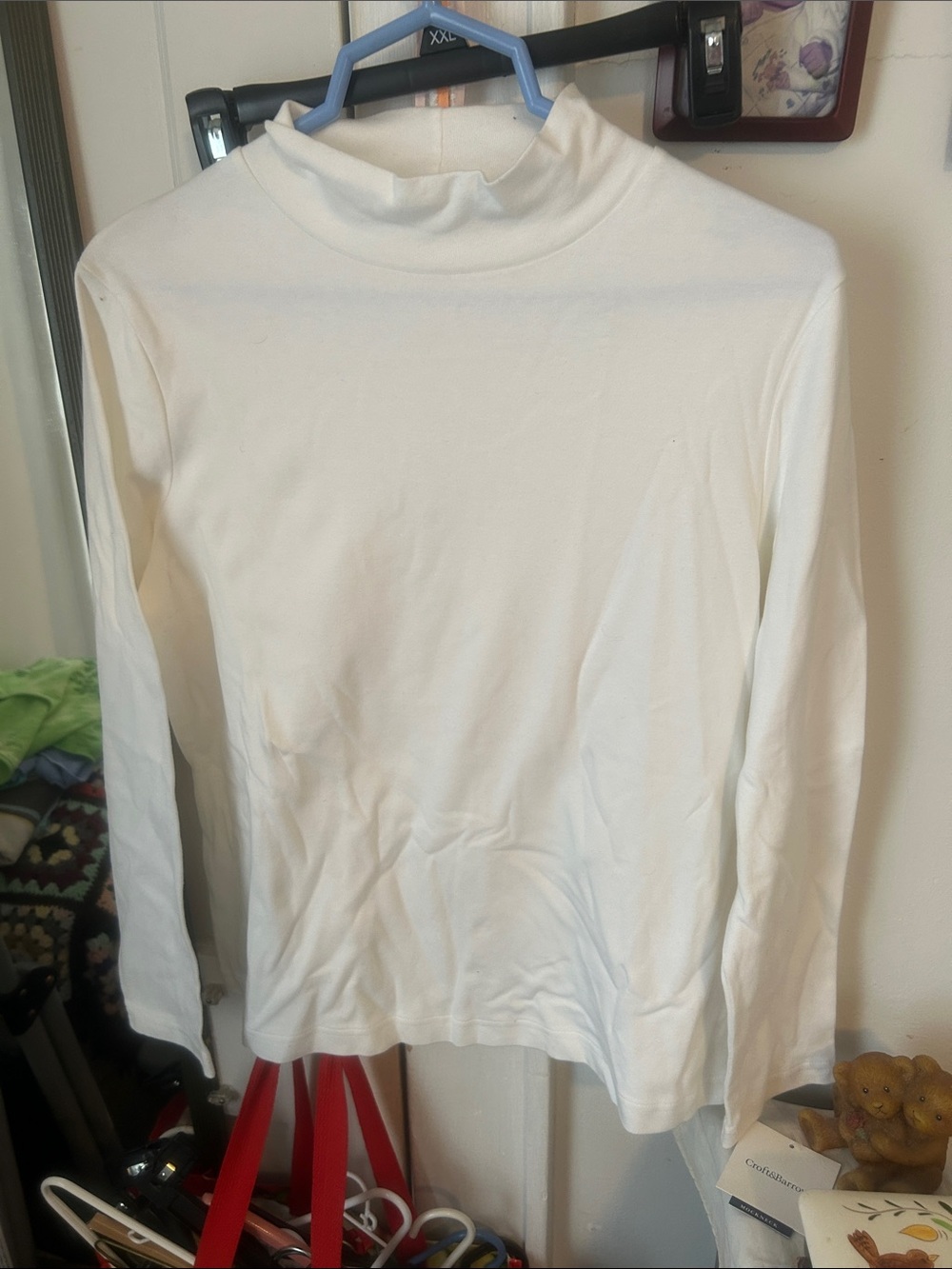 croft & barrow Kids Cream Long-Sleeve Turtleneck Top